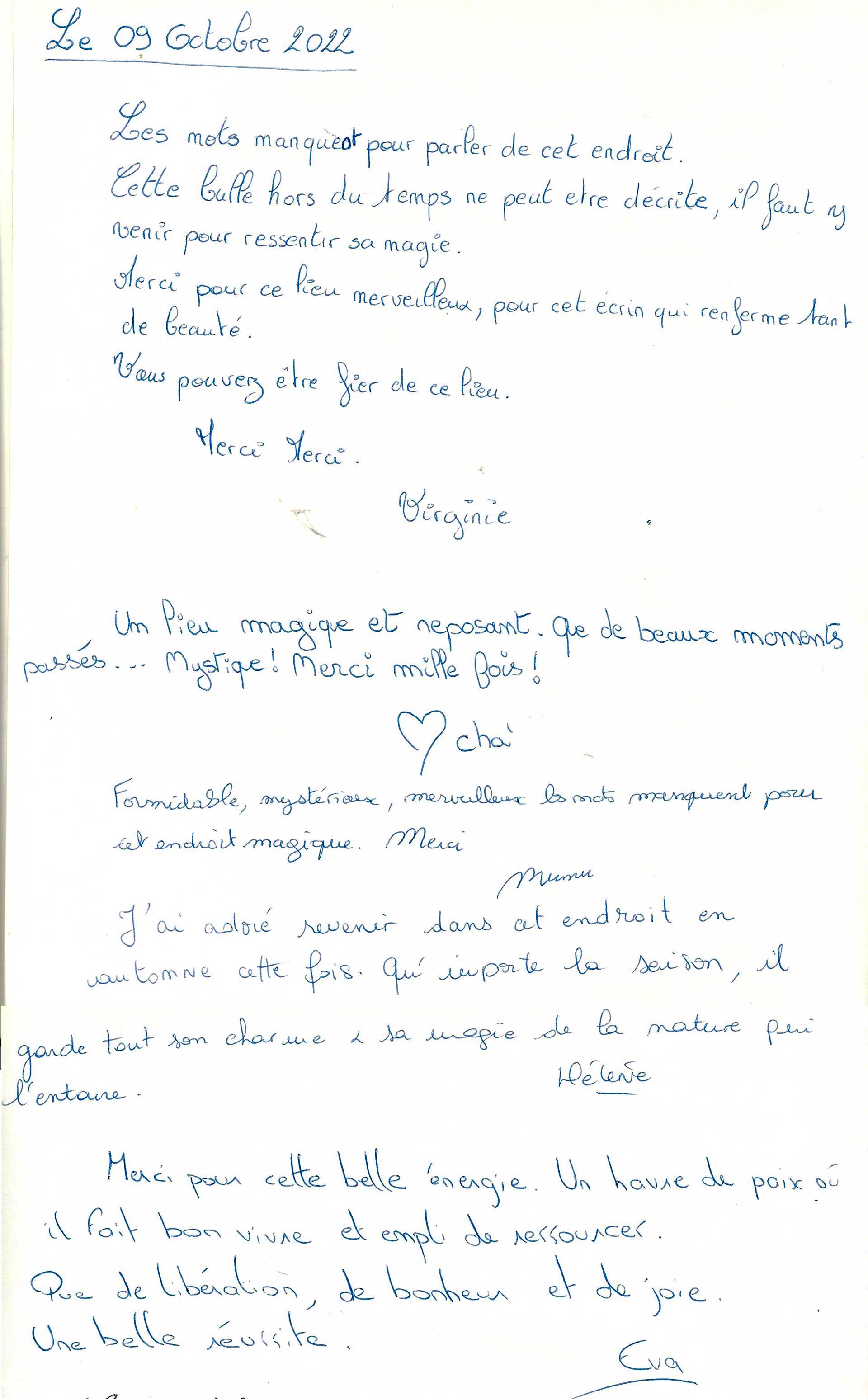 Guestbook image gite ariege