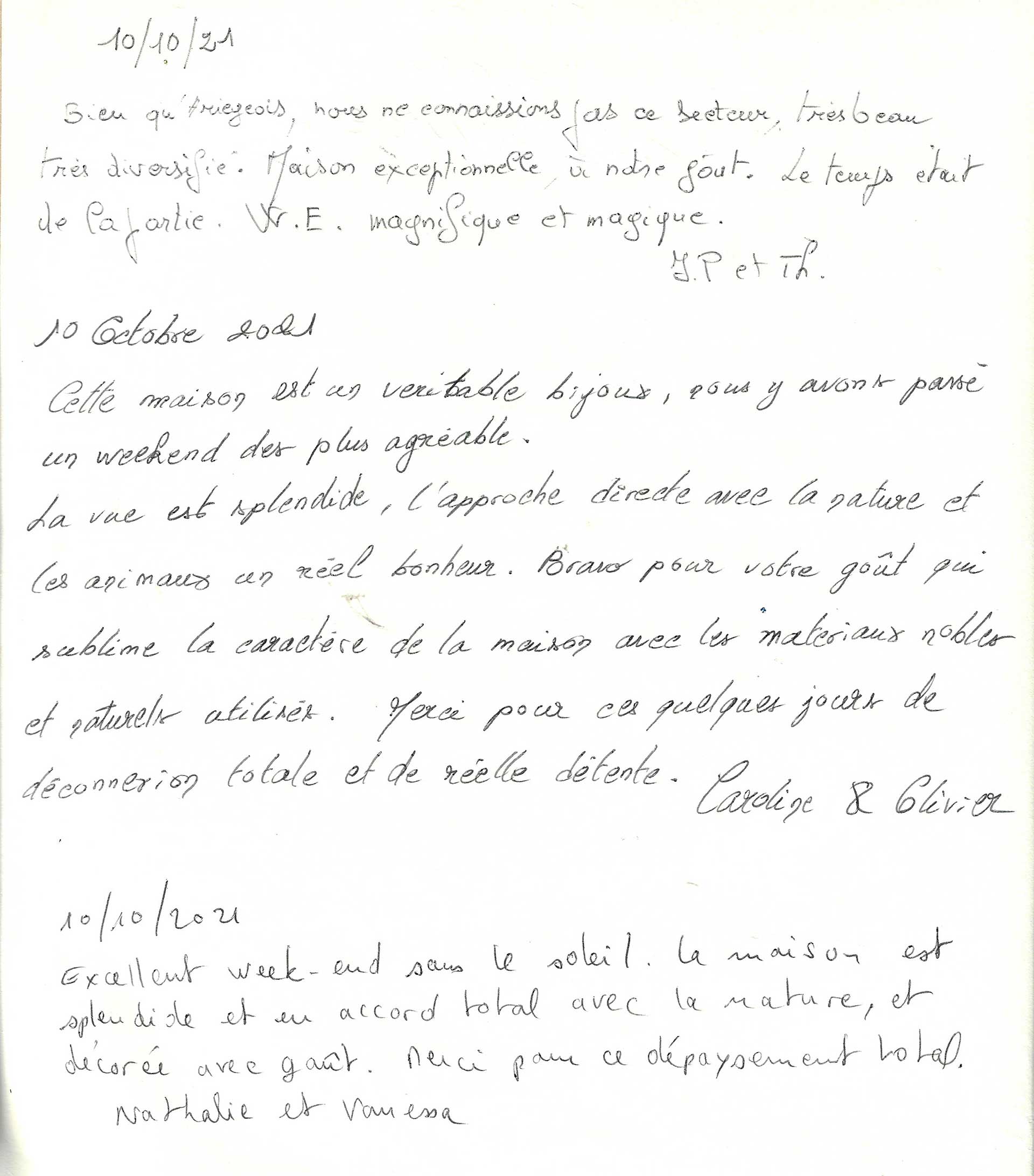 Guestbook image gite ariege