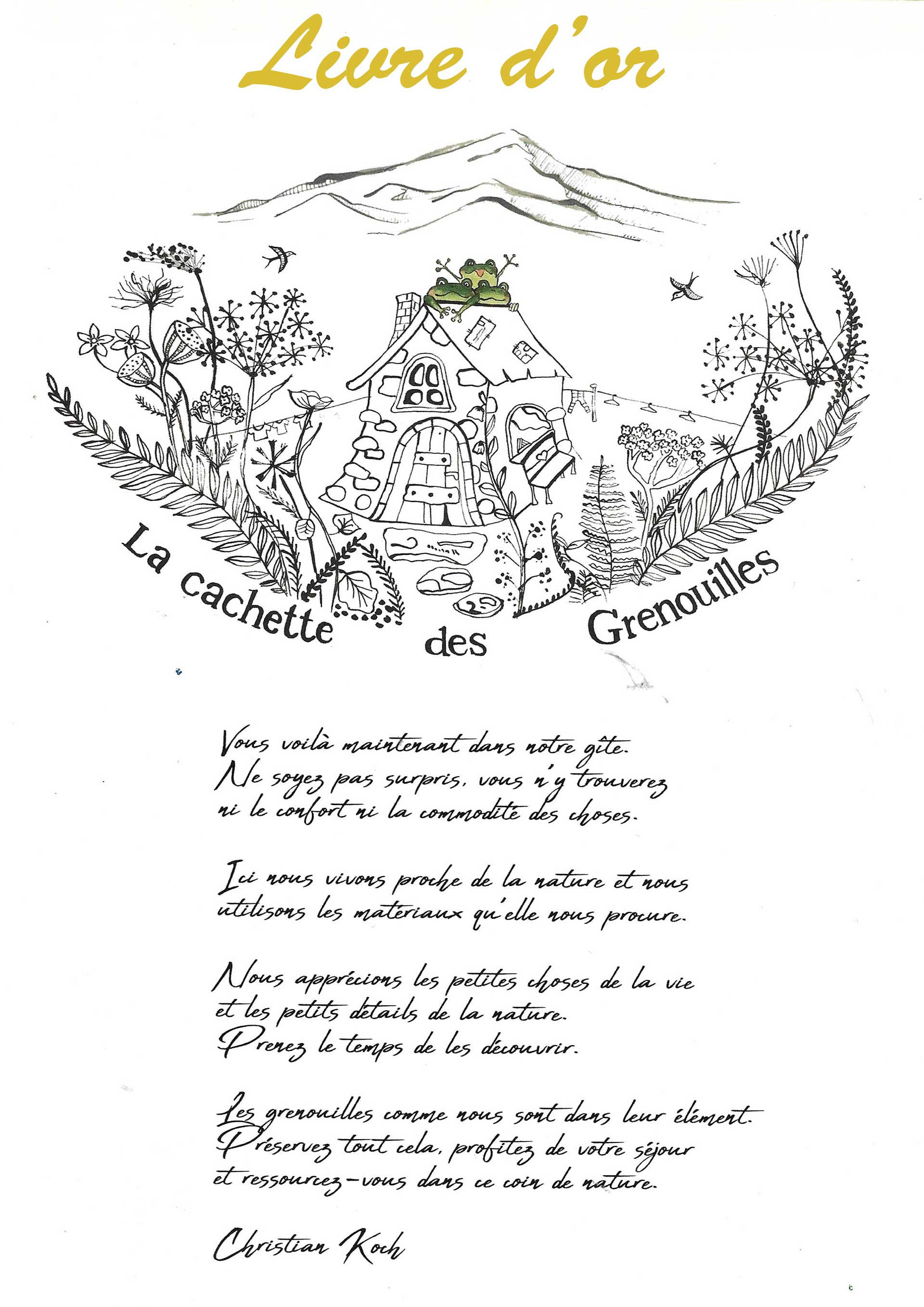 Guestbook image gite ariege