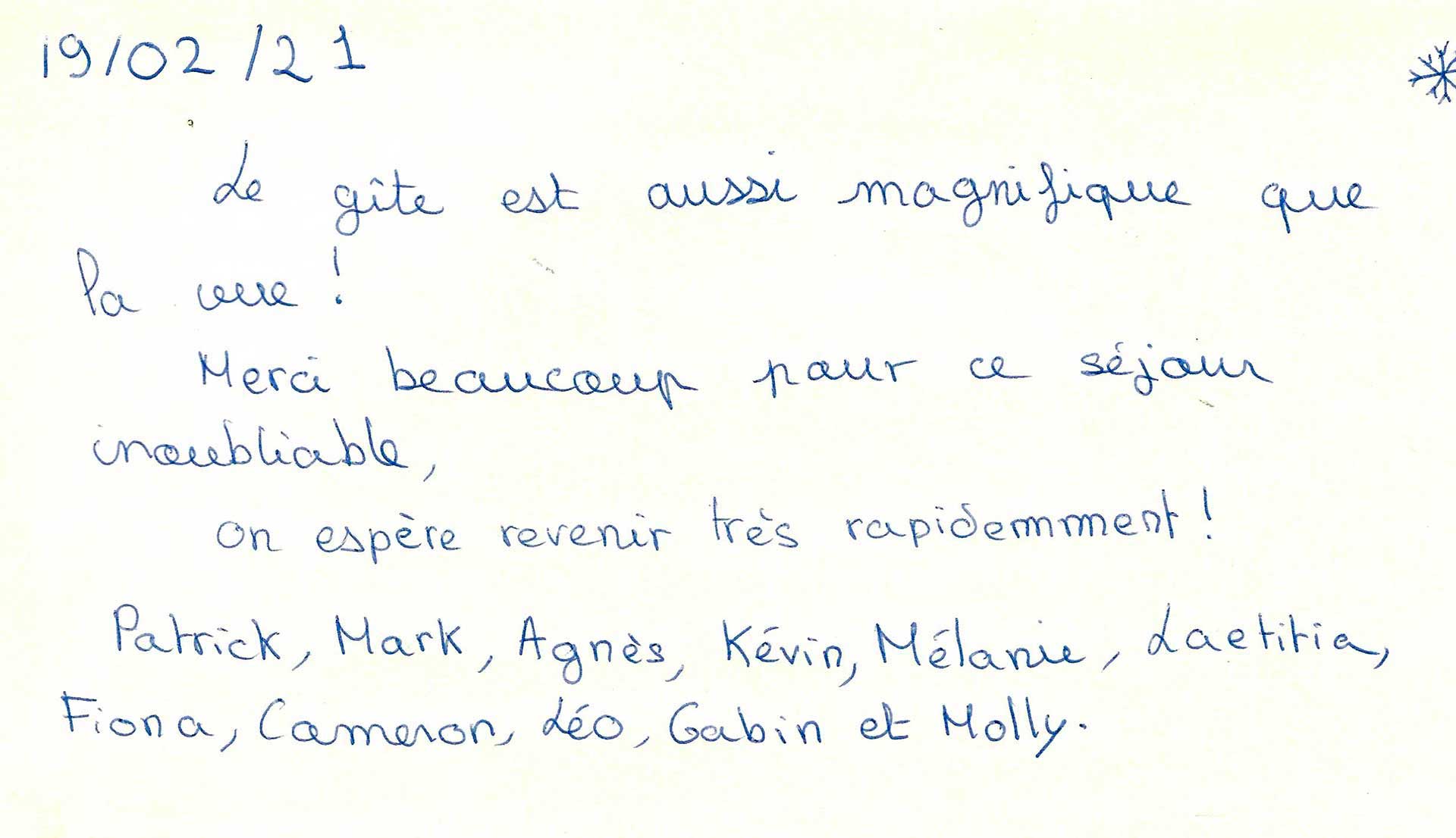 Guestbook image gite ariege