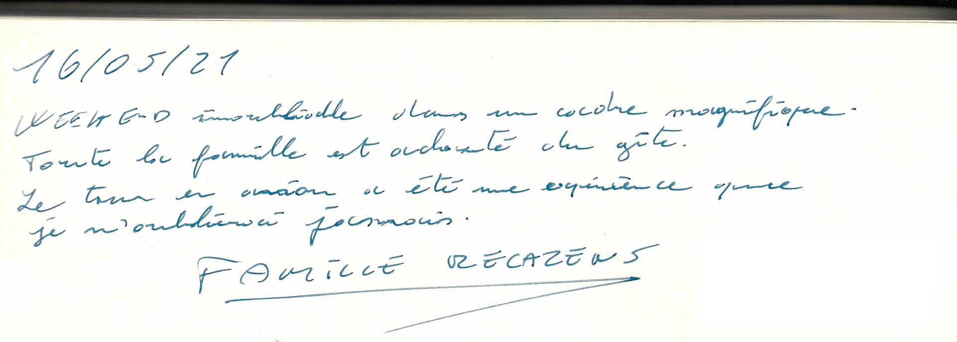 Guestbook image gite ariege