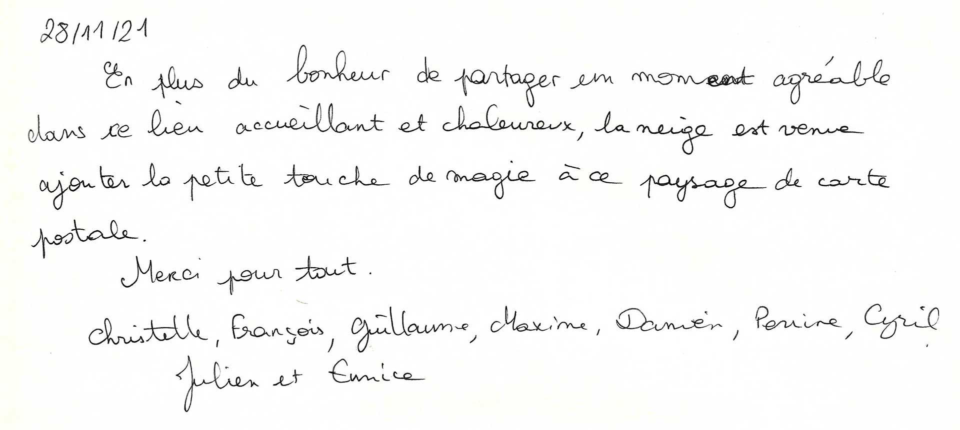 Guestbook image gite ariege