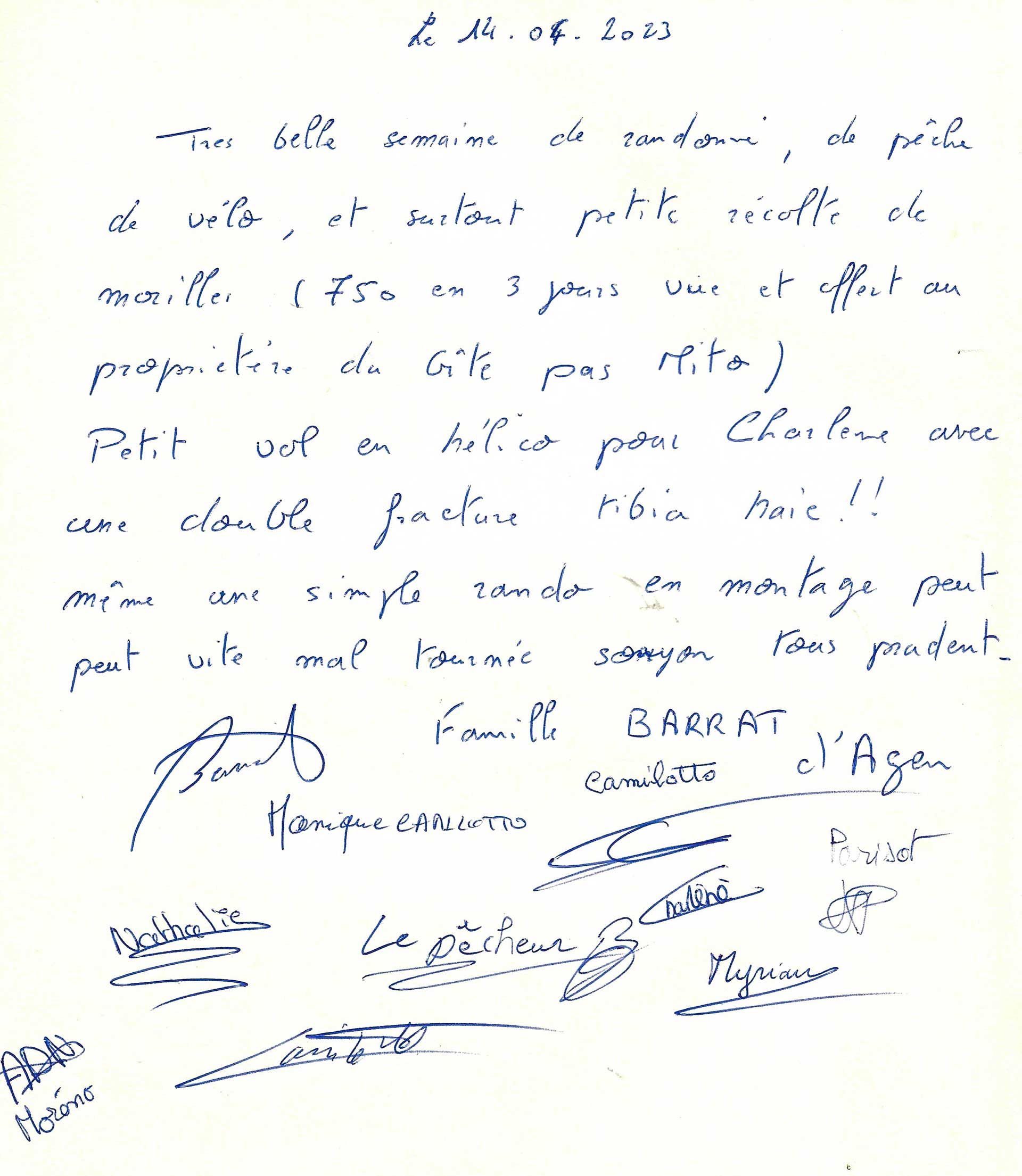 Guestbook image gite ariege